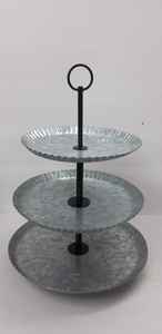 Support à gâteau en aluminium, forme ronde, durable, élégant, support à étages pour la présentation de desserts, support de service pour la pâtisserie et les fêtes - Product Image 2