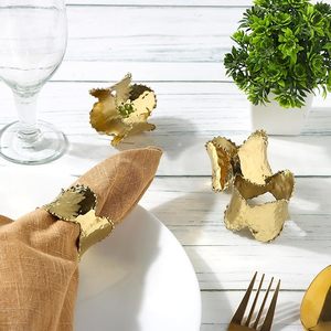 Unique Vintage Shaped Brass Alloy Napkin <b>Rings</b> Exclusive Wedding and Party Table Decor for <b>Indian</b> Christmas - Product Image 5