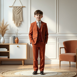 Trajes formales de boda para niños pequeños, trajes de vestir elegantes para niños pequeños, esmoquin para caballeros, ropa de fiesta para niños - Product Image 2