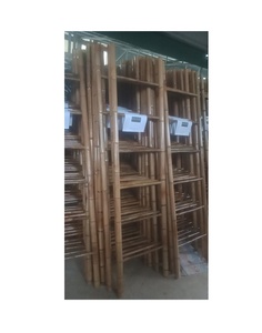 100% บันไดไม้ไผ่ธรรมชาติบันไดไม้ไผ่ธรรมชาติทนทานเป็นมิตรกับสิ่งแวดล้อมสำหรับแขวนเสื้อผ้าอุปกรณ์ห้องน้ำ - Product Image 1