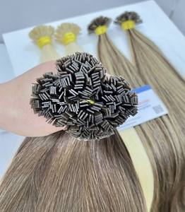 Extensiones de Cabello Humano con Punta Plana de Queratina Pre-Adherida, Cabello Remy Alineado, Liso y Sedoso, Sin Caída, Disponible en Varios Tamaños - Product Image 1