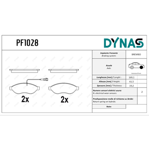 Set di pastiglie dei freni anteriori per Citroen Jumper Fiat Ducato & Peugeot Boxer Truck sostitutive per prestazioni ottimali - Product Image 1