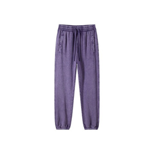 Pantalon de survêtement vintage en coton respirant et écologique personnalisé OEM pour pantalon de survêtement de poche avec fermeture à cordon de serrage unisexe - Product Image 3