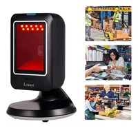 Lecteur de codes-barres mains libres MP6300 2D QR Omni Orbit avec interface USB de 2 ans de garantie en stock