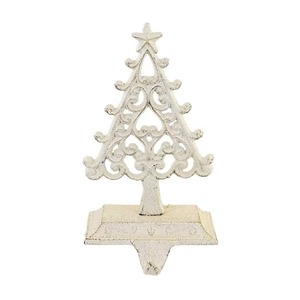 Élégant porte-bas de Noël en métal étoile dorée fête vacances décoration de la maison crochet de cheminée - Product Image 3