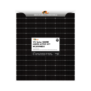 แผงโซลาร์เซลล์ YS Solar 550W แบบ Half Cell N-Type HJT โมโนคริสตัลไลน์ แผ่นหลังสีขาว ได้รับการรับรองมาตรฐาน TUV - Product Image 2