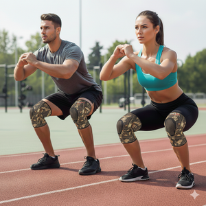 Manchons de genou RexFit Sports avec logo personnalisé pour la musculation et les squats, entraînement croisé, soutien de la salle de sport, genouillères de salle de sport avec logo personnalisé - Product Image 2