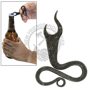 ที่เปิดขวดเหล็กไขจุกเกลียวแบบมือหมุนดีไซน์แบบมือหมุนเกลียวเหล็กหลอมเหล็กโบราณดูสวย - Product Image 4