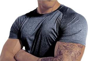 Venta al por mayor 100% algodón camisetas de los hombres de secado rápido personalizado impreso Casual patrón de letras suelta ajuste serigrafía hecho Pakistán - Product Image 6