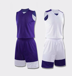 Ensemble d'uniformes de basketball réversibles personnalisés, maillot de sport à séchage rapide, vêtements d'équipe pour hommes, vente en gros - Product Image 4