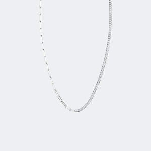 สร้อยคอเพชรทรงกลม 4.00 กะรัต ตัวเรือนทอง 14k ประดับเพชรเลี้ยงในห้องปฏิบัติการ สี D ระยิบระยับ ดีไซน์แบบเลเยอร์ สำหรับผู้หญิง - Product Image 3