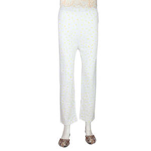 Women's Printed <b>Trouser</b> - <b>White</b> - Product Image 2