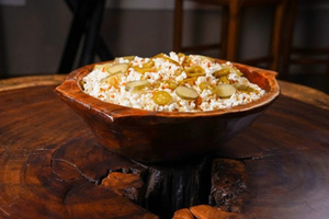 Tazón de masa de madera, producto natural hecho a mano, estilo rústico, seguro para alimentos, ecológico, redondo, seguro para alimentos - Product Image 5