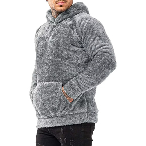 Pedidos a granel de sudaderas Sherpa de felpa con bolsillos de canguro, perfectas para minoristas que buscan ropa acogedora - Product Image 1
