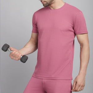 Camiseta de verano informal de moda para hombre, conjunto de chándal de pantalón, chándal de verano de tela de algodón estampado personalizado de 2 piezas - Product Image 3