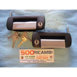 FIAT 126 Personal 4 paires de poignées de porte extérieures avec clé pour côté gauche et droit (SX & DX) - Product Image 1