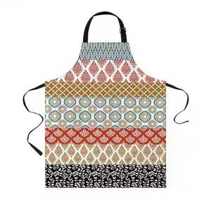 Juego de delantal de cocina 100% algodón de último diseño superventas de tamaño personalizado a precio mayorista - Product Image 6