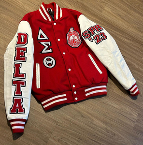 Veste Delta Sigma Theta Sorority, vestes personnalisées, vestes universitaires DST, vêtements d'extérieur, vestes bomber de la sororité - Product Image 1