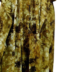 Kaftan 100% rayonne pour femme, imprimé tie-dye, style bohème, vacances d'été, tenue de plage, style doux et sexy, fait main, naturel - Product Image 3