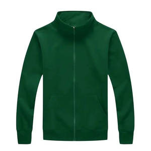 Vente en gros d'usine de sweat-shirt décontracté sweat à capuche en coton de couleur unie pour hommes et femmes personnalisé surdimensionné demi fermeture éclair conception tricotée en polaire - Product Image 5