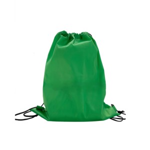 Yellow <b>Drawstring</b> <b>Backpack</b> With Zipper Pocket Portable Polyester Sport Bag Outdoor Use Best Price Wholesale OEM Supplies - Product Image 3
