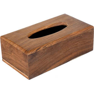 Caja de pañuelos de madera clásica para hoteles y restaurantes, alfombrillas y almohadillas para interiores de lujo - Product Image 1