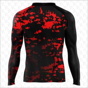 การป้องกันแสงแดดที่สะดวกสบายโลโก้ที่กําหนดเองที่มีความยืดหยุ่นและการออกแบบยามผื่นแห้งเร็วระบายอากาศกลางแจ้งยามผื่นแขนยาว - Product Image 4