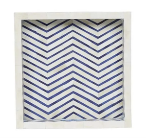 Bandeja de servicio con incrustaciones de hueso de alta demanda, de madera duradera Base, decoración del hogar para cocina, comedor, mesa de centro de la India - Product Image 2