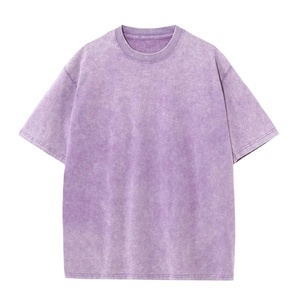 T-shirts en coton épais 100 %, séchage rapide, coupe ample, effet délavé, personnalisables, pour hommes, style vintage, surdimensionnés, 2026 - Product Image 4