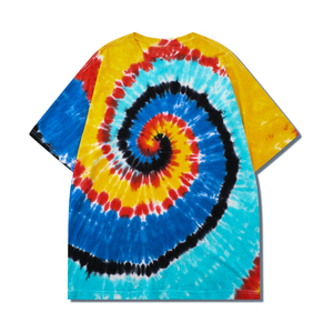 Tie Dye เสื้อเชิ้ตผ้าฝ้ายสีขาวสำหรับผู้ชาย Tie Dye 100% จากประเทศไทย - Product Image 1