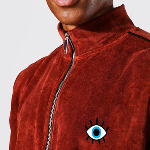 2025 <b>Men</b> <b>Velour</b> <b>Tracksuit</b> Sweat Suit Cotton Breathable Velvet <b>Tracksuit</b> Slim Fit Plain Jogger <b>Tracksuit</b> for <b>Men</b> - Product Image 4