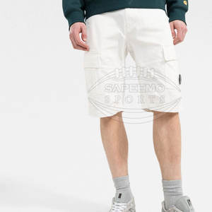 Shorts cargo pour homme 100% coton - Design streetwear tendance, tissu respirant et extensible - Product Image 3