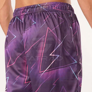 Pantalones Cortos de Lona Sublimada Sólida, Casuales de Verano, 100% Poliéster, Servicio OEM, Alta Calidad, Secado Rápido, Transpirables, Cintura Elástica para Hombre - Product Image 6
