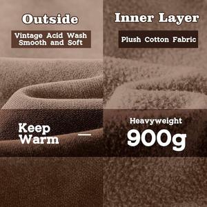 Sweat à capuche d'hiver pour homme de haute qualité 100% coton, style confort optimisé, design vintage personnalisé, taille XS, faible MOQ, vente en gros - Product Image 5