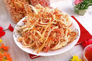 อาหารว่างปลาหมึกฉีกธรรมชาติพรีเมียม นึ่งด้วยน้ำมะพร้าว รสชาติอร่อย - Product Image 3