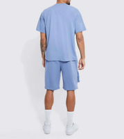 Ensemble athlétique deux pièces OEM pour hommes avec impression personnalisée t-shirts shorts d'été pour hommes avec logo de marque personnalisé