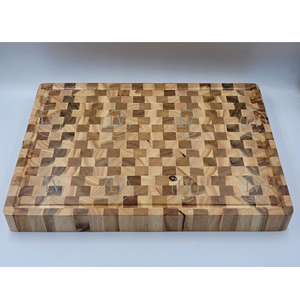 Planche à découper en bois d'acacia de haute qualité, ensemble d'ustensiles de cuisine de style agréable-comprend une assiette et un bol, vente en gros du Vietnam - Product Image 1