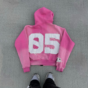 Sweat à capuche personnalisé de style urbain pour hommes, brodé, en coton mélangé à la coupe Boxy, avec motifs solides, de toutes les couleurs et de toutes les tailles - Product Image 2