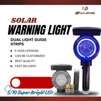 Balise solaire de chantier OWLEYE SWLN5-HL - LED haute intensité, réflecteur prismatique, clignotement synchrone, visibilité >1000m