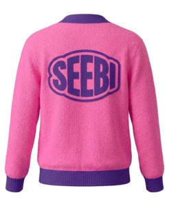 Suéter Cárdigan de Alta Calidad Personalizado para Mujer, Estilo Universitario, Mezcla de Cachemira, Tejido de Punto, Estilo Varsity con Letras Bordadas - Product Image 4