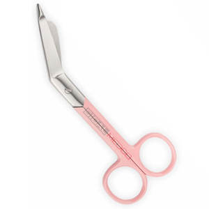 Tijeras para Vendajes Lister de 5.5 Pulgadas, Color Azul Cielo, Recubrimiento en Polvo Rosa, Acero Inoxidable de Grado Médico, Manual, Certificación CE, Primeros Auxilios para Traumatismos - Product Image 5