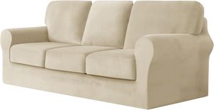 Canapé d'angle convertible moderne en tissu 3 places en forme de L pour salon et villa, blanc, vente en gros OEM/ODM - Product Image 3