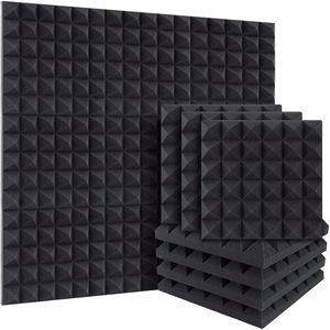 Paneles Acústicos de Espuma Piramidal Premium <span class=keywords><strong>para</strong></span> Insonorización, Reducción de <span class=keywords><strong>Ruido</strong></span> en Estudios, Control de Eco y Tratamiento de Aislamiento - Product Image 1