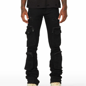 Pantalones vaqueros para hombre a precio de fábrica, con ajuste regular y delgado, servicios OEM y ODM a nivel mundial - Product Image 2