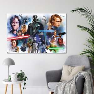 Modern Style Star Wars Episode 1 to 6 Characters <b>Poster</b> Wall Decor Made of Paper - Product Image 3