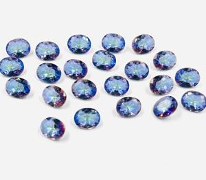 Gema de Topacio Místico Azul Natural de Alta Calidad, Corte Ovalado de 8x10 mm, Gema Suelta con Efecto de Cambio de Color, Tasbih, Certificado de Terceros - Product Image 3