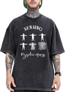 Vente en gros, logo de votre marque personnalisé, t-shirt 100% coton blanc pour hommes, t-shirt délavé à l'acide, t-shirts unis décontractés pour hommes - Product Image 6