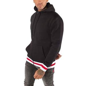 2025 personnalisé mode hommes à capuche pull blanc veste à capuche hommes pleine fermeture éclair à capuche avec poche - Product Image 3