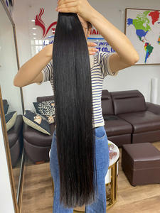 Extensions de cheveux lisses en vente pour Noël 2025, cuticules alignées, sans perte, sans nœuds, mèches de cheveux humains, cheveux vietnamiens en vrac - Product Image 5