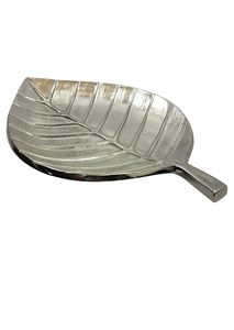 Plateau décoratif en aluminium finition argentée de qualité supérieure avec design personnalisé, pièce de décoration d'intérieur disponible à un prix de gros abordable - Product Image 2